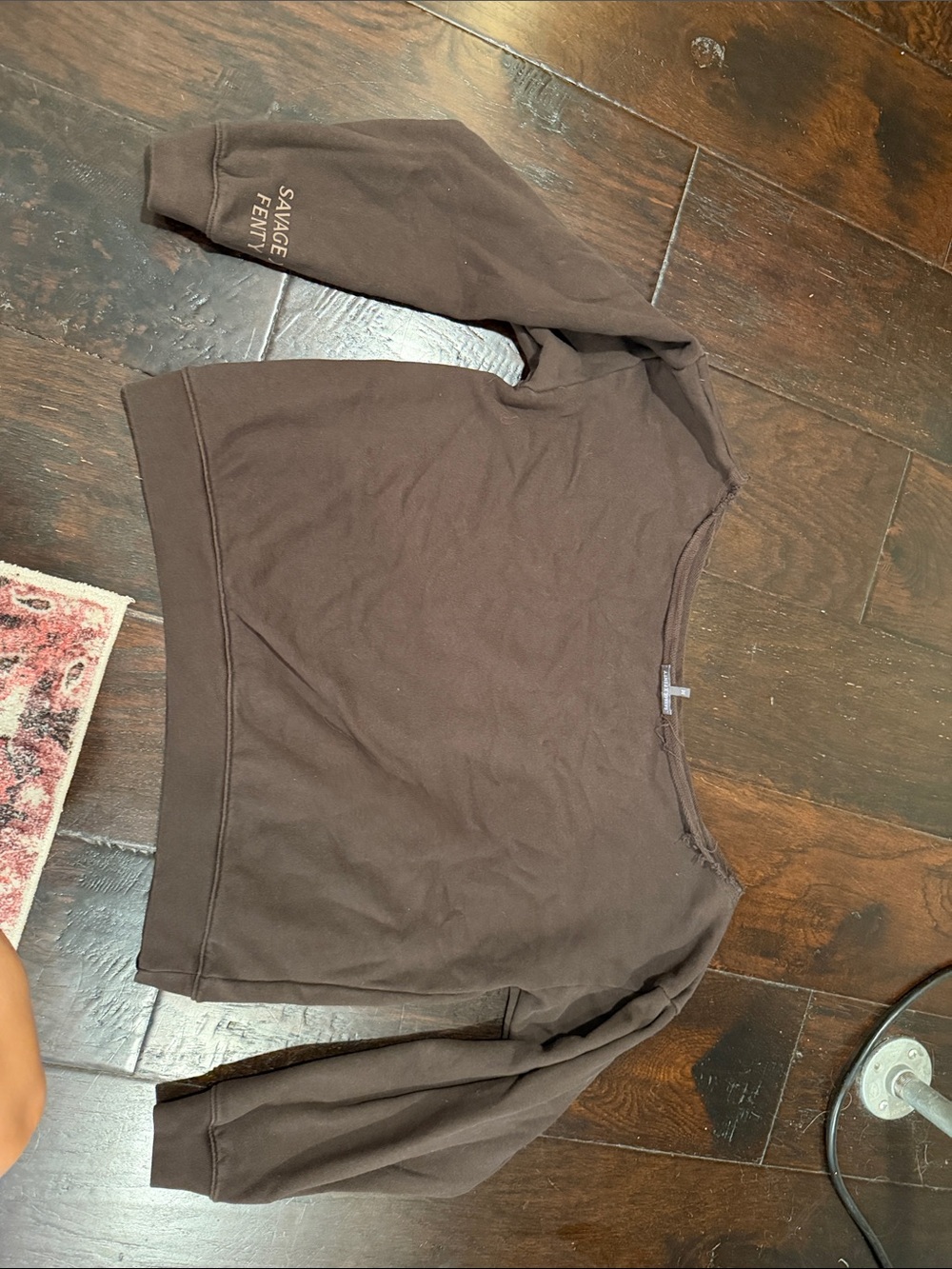 Savage X Fenty Chocolate Brown Scoop-Neck Pullover